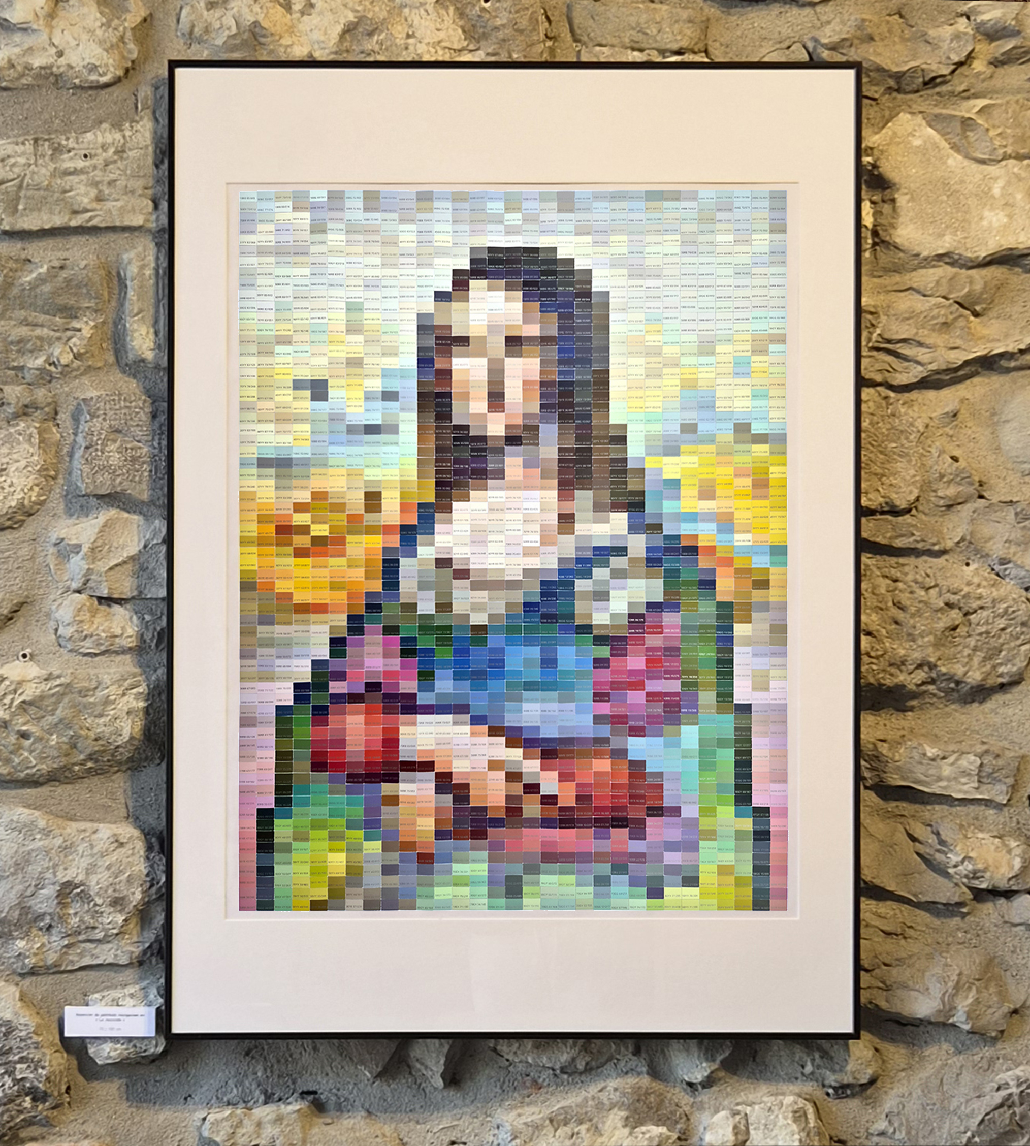 Nuancier de peinture réorganisé en La Joconde (70 x 100 cm) – Image 4
